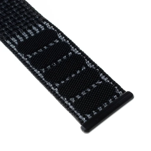  Rögzített - Nejlon szíj 35mm - Apple Watch 1/2/3/4/5/6/7/8/9/10/SE/SE 2/Ultra/Ultra 2 (42/44/45/46/49mm) - Fényvisszaverő fekete - 3