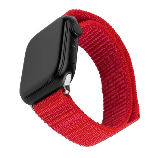  Rögzített - Nejlon Sportos Szíj 32 mm - Apple Watch 1/2/3/4/5/6/7/8/9/10/SE/SE 2 (38/40/41/42 mm) - Piros - 1