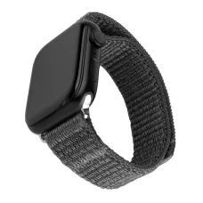  Rögzített - Nylon Sportos Szíj 32mm - Apple Watch 1/2/3/4/5/6/7/8/9/10/SE/SE 2 (38/40/41/42mm) - Sötétszürke