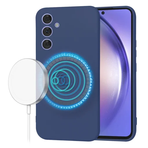  Techsuit - SoftFlex MagSafe - Samsung Galaxy A54 - Tengerészkék tok - 1