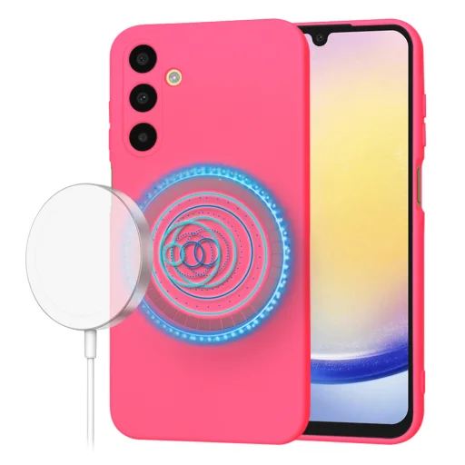  Techsuit - SoftFlex MagSafe - Samsung Galaxy A25 5G - Rózsaszín tok - 1