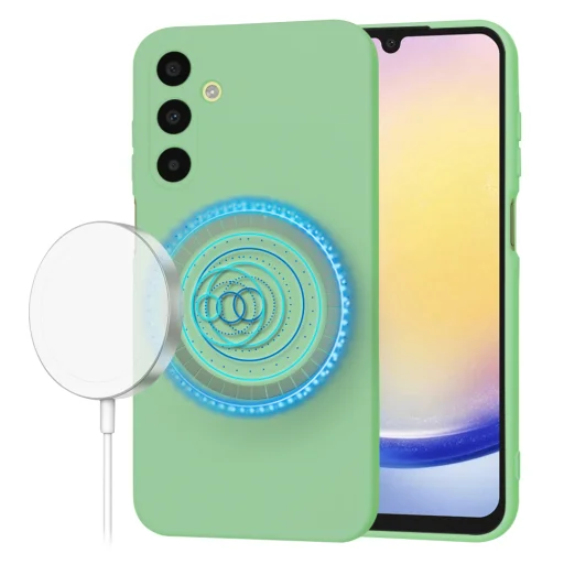  Techsuit - SoftFlex MagSafe - Samsung Galaxy A25 5G - Menta Zöld tok - 1