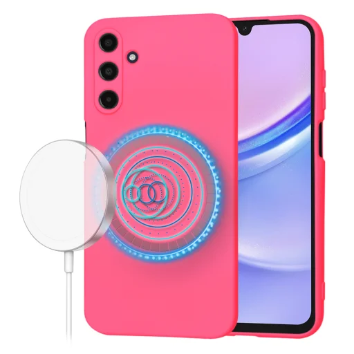  Techsuit - SoftFlex MagSafe - Samsung Galaxy A15 4G / A15 5G - Forró pink tok - 1
