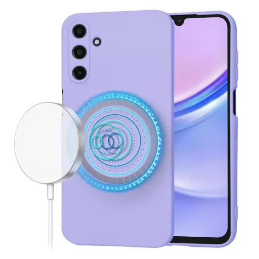  Techsuit - SoftFlex MagSafe - Samsung Galaxy A15 4G / A15 5G - Világos Lila tok - 1