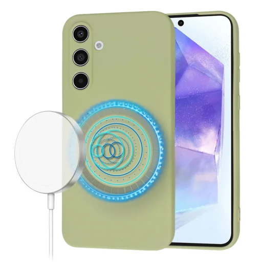  Techsuit - SoftFlex MagSafe - Samsung Galaxy A55 5G - Matcha tok - 1