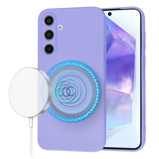  Techsuit - SoftFlex MagSafe - Samsung Galaxy A55 5G - Világos lila tok - 1