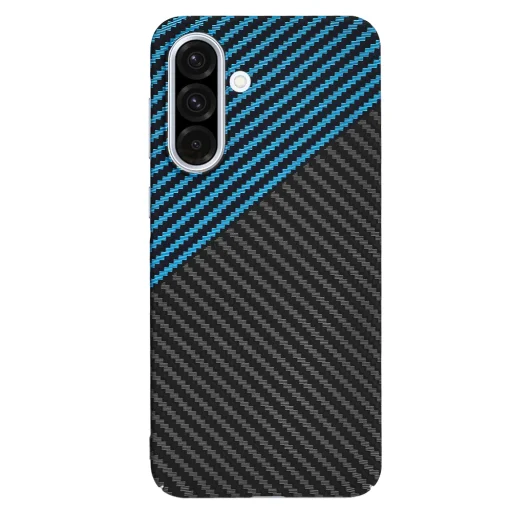  Techsuit - Carbonite FiberShell - Samsung Galaxy A36 5G - Kék Impulzus tok - 3