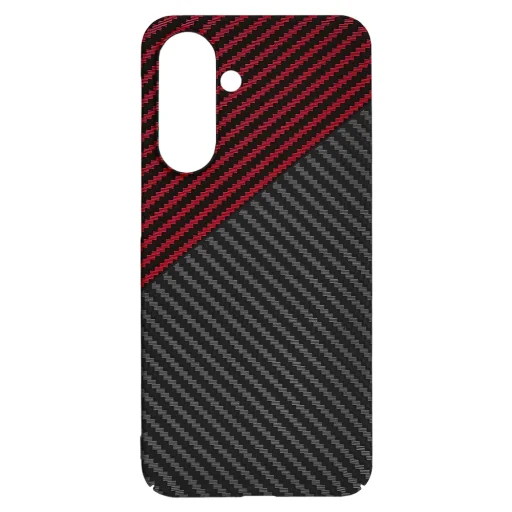  Techsuit - Carbonite FiberShell - Samsung Galaxy A36 5G - Vörös Vortex tok - 4