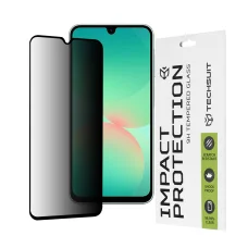  Techsuit - 111D Privacy Teljes Ragasztás - Samsung Galaxy A26 5G - Fekete üvegfólia