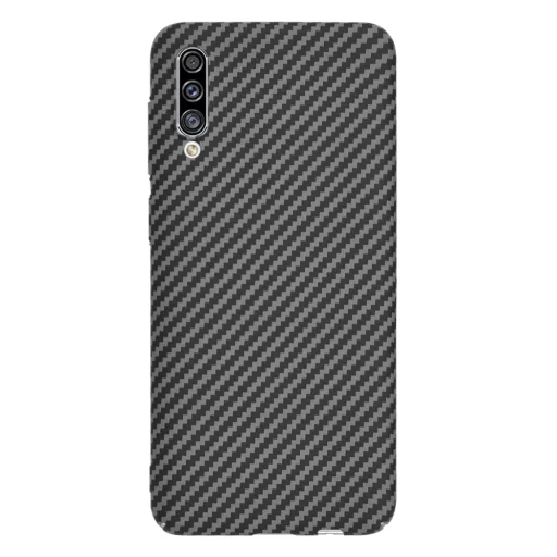  Techsuit - Karbonit Szálhéj - Samsung Galaxy A30s / A50 / A50s - Fekete tok - 3