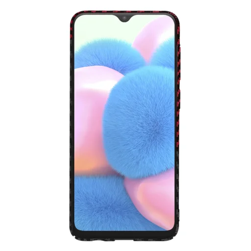  Techsuit - Carbonite FiberShell - Samsung Galaxy A30s / A50 / A50s - Piros Örvény tok - 2