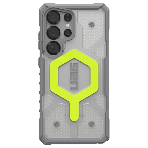  UAG - Pathfinder Átlátszó MagSafe - Samsung Galaxy S25 Ultra - Aktív Neon Nyakpánt tok - 2