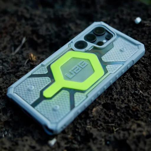  UAG - Pathfinder Átlátszó MagSafe - Samsung Galaxy S25 Ultra - Aktív Neon Nyakpánt tok - 6