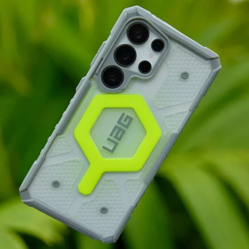  UAG - Pathfinder Átlátszó MagSafe - Samsung Galaxy S25 Ultra - Aktív Neon Nyakpánt tok - 7