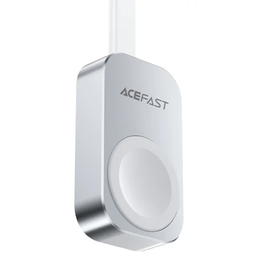  Acefast - Okosóra Vezeték nélküli Töltő (E21) - iWatch-hoz, 5W, Type-C Kábellel, Széleskörű Kompatibilitás, Hordozható - Ezüst - 3