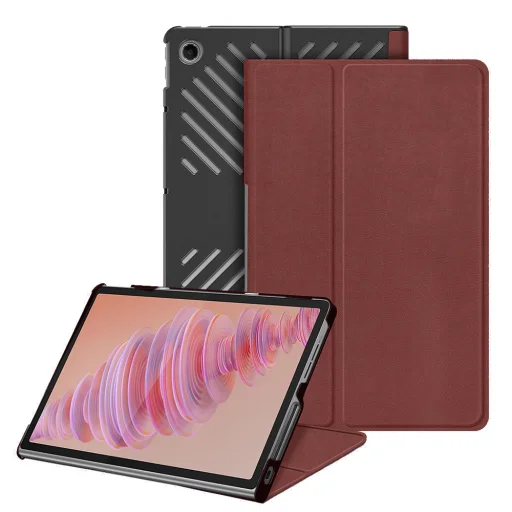  Techsuit - FoldPro - Lenovo Tab Plus - Piros tok - 1