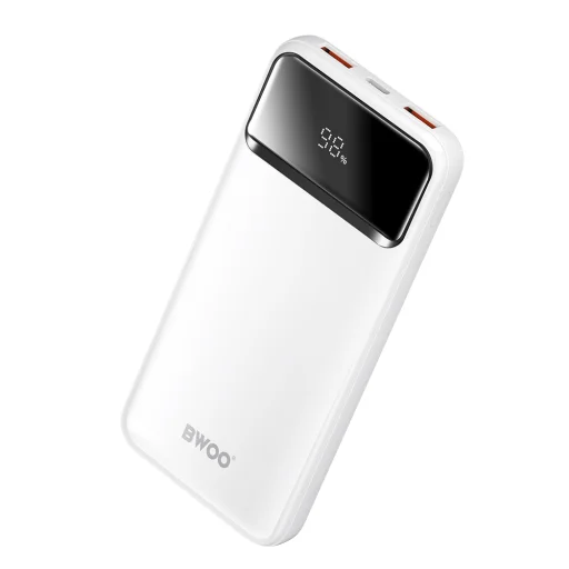 BWOO Ultra vékony 22,5W 10000 mAh power bank, fehér - 2