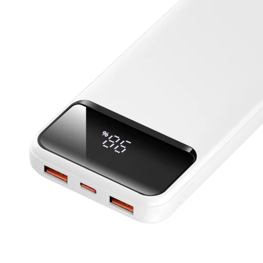 BWOO Ultra vékony 22,5W 10000 mAh power bank, fehér - 3