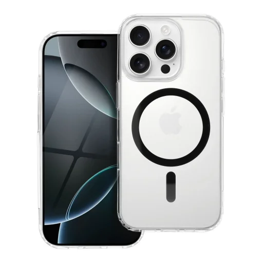 Drop Glue Színes Gyűrűs Mag kompatibilis MagSafe-val SAMSUNG S25 PLUS fekete tok - 1