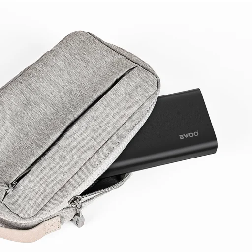 BWOO 20W 20000 mAh power bank LCD kijelzővel, fekete - 4