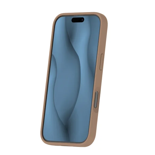 Szilikon Vékony Mag tok iPhone 15 Pro 6,1" barna - 3