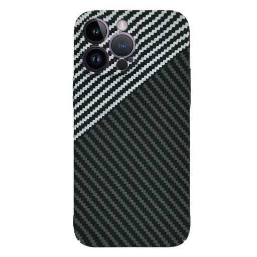  Techsuit - Carbonite FiberShell - iPhone 14 Pro Max - Lopakodó Szürke tok - 4