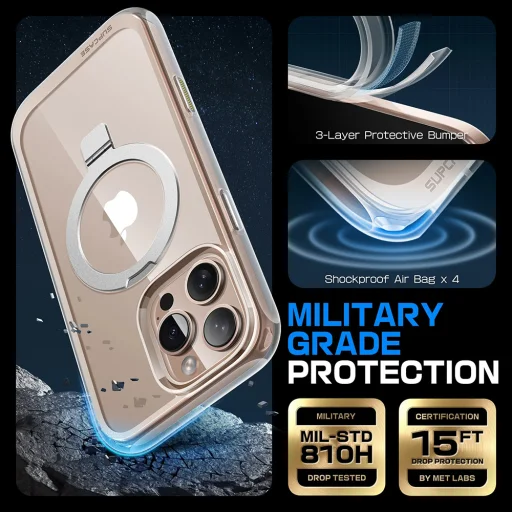  iPhone 16 Pro Max Átlátszó Supcase Unicorn Beetle Slim Clear MagSafe tok - 4