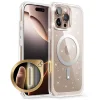  iPhone 16 Csillámporos Rózsaszín Supcase - Unicorn Beetle Slim Átlátszó MagSafe tok thumbnail