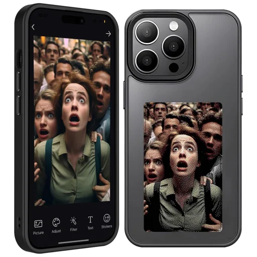  Techsuit - SmartScreen NFC - iPhone 14 Pro - Fekete tok - 1