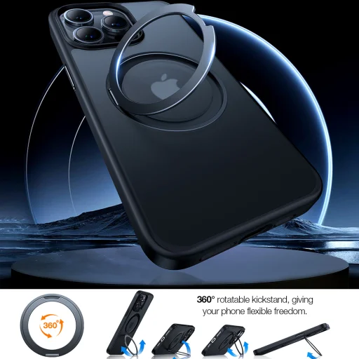 Torras - Ostand Pro Series - iPhone 15 Pro Max - Fekete tok - 3