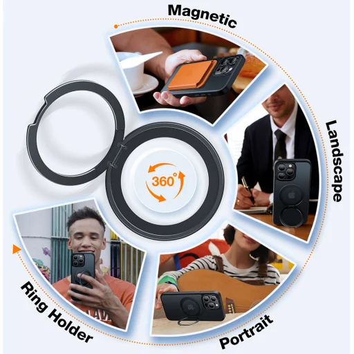 Torras - Ostand Pro Series - iPhone 15 Pro Max - Fekete tok - 4