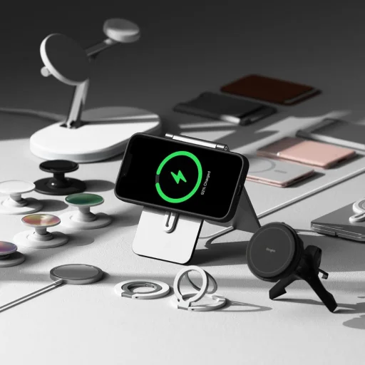 iPhone 16e Ringke Szilikon Mágneses MagSafe Fekete tok - 6