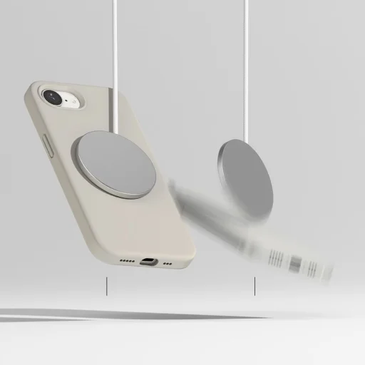 iPhone 16e Ringke Szilikon Mágneses Magsafe Tok Kőszínű - 5