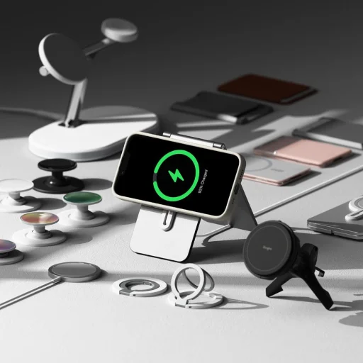 iPhone 16e Ringke Szilikon Mágneses Magsafe Tok Kőszínű - 6