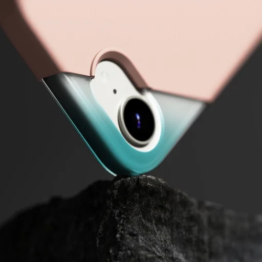 iPhone 16e Ringke Szilikon Mágneses Magsafe Rózsaszín Homok tok - 7