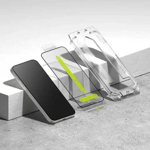 iPhone 16e / 13 / 13 Pro / 14 Edzett üveg Ringke Easy Slide 2-csomag Átlátszó üvegfólia - 4