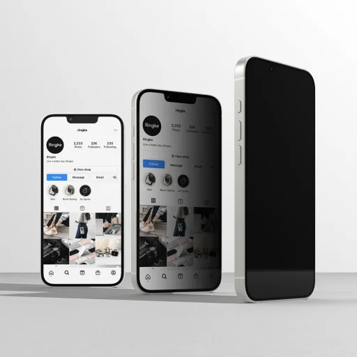 iPhone 16e Ringke Easy Slide privatizáló üvegfólia 2-csomag üvegfólia - 2