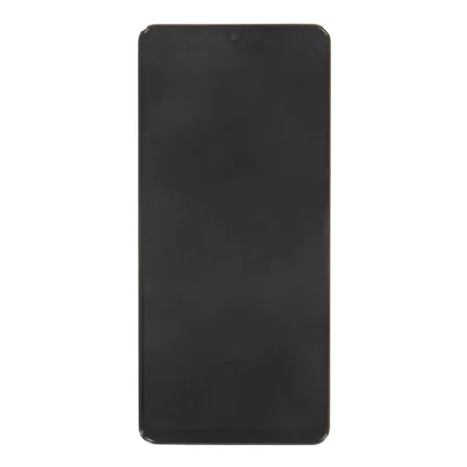 LCD kijelző + Érintőegység + Előlap Samsung A426B Galaxy A42 5G Fekete (Szerviz Csomag), - 1