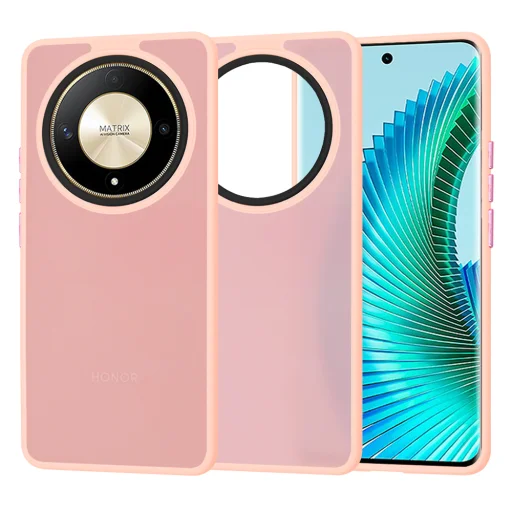  Techsuit - HaloFrost Sorozat - Honor Magic6 Lite - Rózsaszín tok - 1