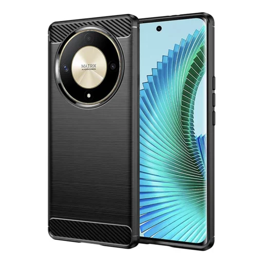  Techsuit - Szén-szilikon - Honor Magic6 Lite - Fekete tok - 1