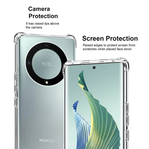  Techsuit - Ütésálló Átlátszó Szilikon - Honor Magic6 Lite - Átlátszó tok - 4