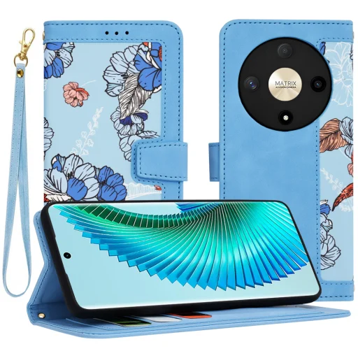  Techsuit - FlipCraft - Honor Magic6 Lite - Élénk Kék tok - 1