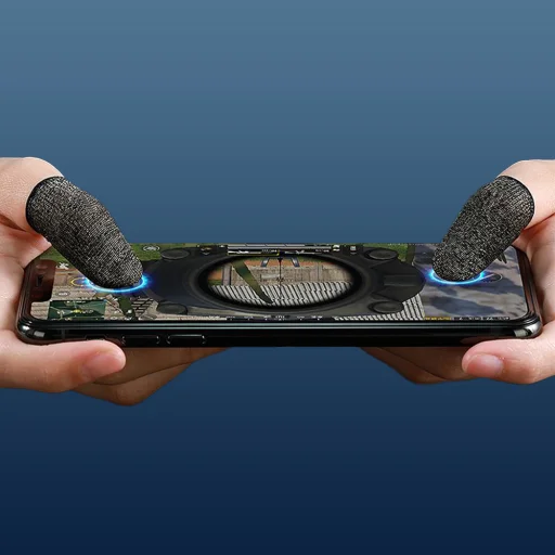  Hoco - Mobil Játék Ujjhüvely Phantom (GM4) - a Peaceful Elite, King of Glory, Call of Duty játékokhoz - Fekete / Ezüst - 7