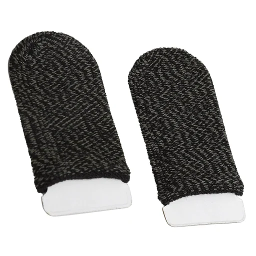  Techsuit - Mobil Játék Ujjvédő (FS2) - a Peaceful Elite, King of Glory, Call of Duty játékokhoz - Fekete - 2