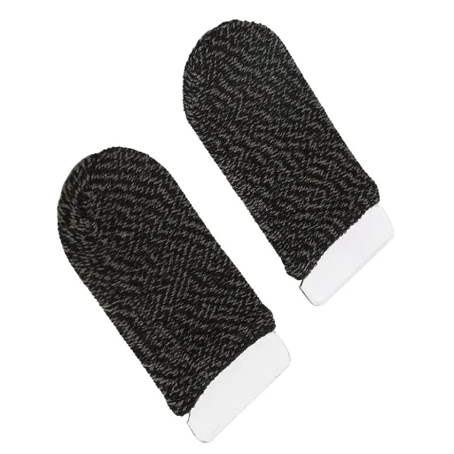  Techsuit - Mobil Játék Ujjvédő (FS2) - a Peaceful Elite, King of Glory, Call of Duty játékokhoz - Fekete - 3