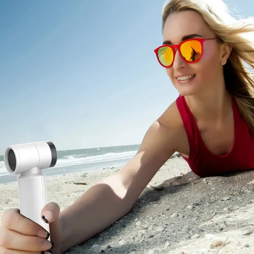  Techsuit - Prémium kézi ventilátor (FS15) - Multifunkcionális, hordozható, állítható, 80000 ford./perc, újratölthető, 4500mAh - Világos zöld - 7