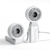  JisuLife - Prémium Kézi Ventilátor (Life7) - LED Digitális Kijelzővel, 3600mAh, 5 Szélsebességi Fokozat - Szürke thumbnail