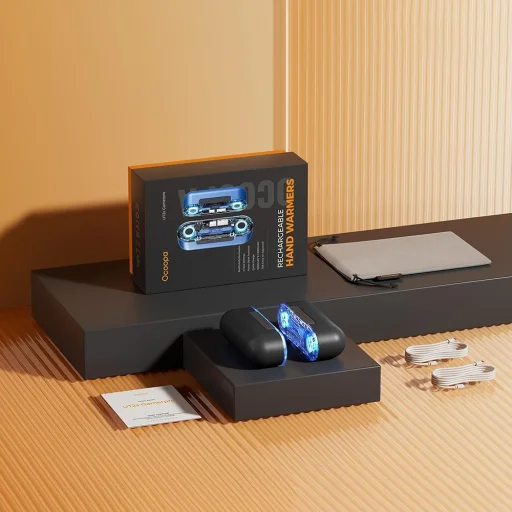  Ocoopa - Kézmelegítő UT2s GamerPRO (UT4103-BK) - USB Type-C, Power Bankkal, RGB Világítás, Mágneses, MagTwins, 2x 5000mAh - Fekete. - 5