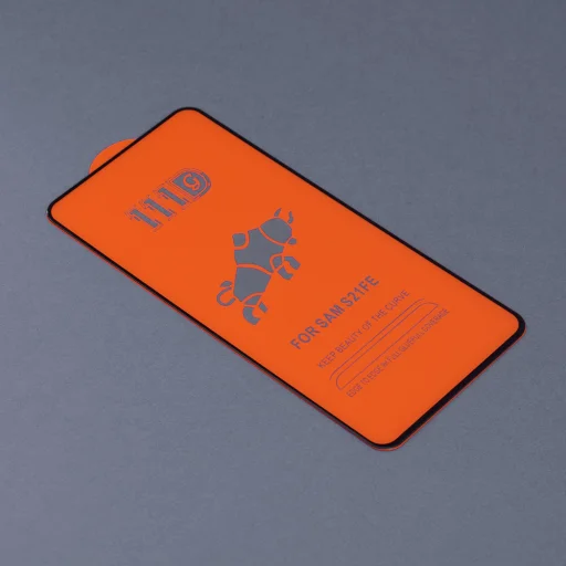  Techsuit - 111D Teljes Borítású / Teljes Ragasztású Üveg - Samsung Galaxy S21 FE 5G - Fekete - 2