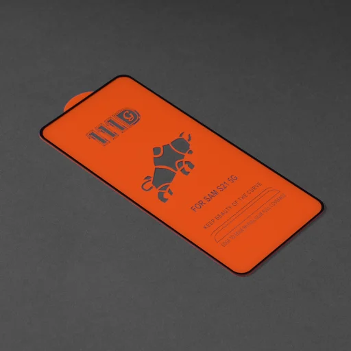  Techsuit - 111D Teljes Borítás / Teljes Ragasztású Üveg - Samsung Galaxy S21 5G - Fekete - 2